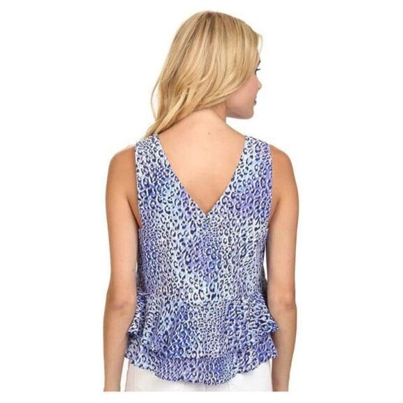 Rebecca Taylor Leopard Silk Top - Picture 5 of 12